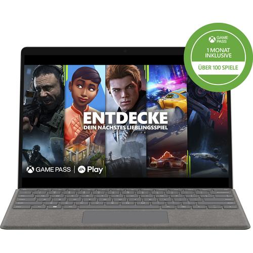 "MICROSOFT Convertible Notebook ""Surface Pro 9"" Notebooks Gr. 8 GB RAM 256 GB SSD, grau (platin) Convertible Notebooks"