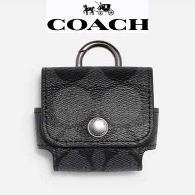 Coach Headphones | Nwt Coach Wireless Earbud Case-Charcoal/Grey | Color: Black/Gray | Size: Os