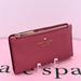 Kate Spade Bags | Kate Spade Leila Small Slim Bifold Wallet Pomegranat Color | Color: Gold/Pink | Size: 3.1" H X 5.5 W X 0.9" D