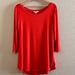 Anthropologie Tops | Anthropologie Pure + Good Ribbed Long Sleeve Knit Top Size Large Nwt | Color: Red | Size: L