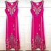 Anthropologie Dresses | Anthropologie (Vanessa Virginia) | Maxi Dress, 4 Sz Small | Color: Gold/Pink | Size: 4