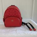 Coach Bags | Nwt Coach Mini Court Backpack | Color: Red | Size: Os