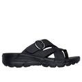 Skechers Women's Relaxed Fit: Easy Going - Sundown Sandals | Size 6.0 | Black | Synthetic | Vegan