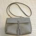 Anthropologie Bags | Anthropologie Crossbody Tassel Faux Leather Magnetic Clasp Grey Handbag Purse | Color: Gray | Size: Os