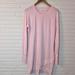 Athleta Dresses | Athleta Pink Criss Cross Sweatshirt Dress With Thumb Holes, Women’s Size Small | Color: Pink | Size: S