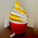 Disney Toys | Disney Parks 15" Scented Ice Cream Swirl Dole Whip Plush Pillow Nwt Reti | Color: Red/White | Size: 15”