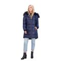 Jessica Simpson Jackets & Coats | Jessica Simpson Puffer Coat For Women - Quilted Winter Coat W/ Faux Fur Hood | Color: Blue | Size: L