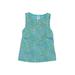 Lands' End Swimsuit Cover Up: Teal Sporting & Activewear - Kids Girl's Size 6