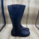 The North Face Shoes | North Face Awnu Camryn Black Leather Zip Tall Boots Riding Boots Women's Size 6 | Color: Black | Size: 6