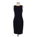 Ann Taylor Casual Dress - Sheath: Black Solid Dresses - Women's Size 2