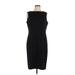 Style&Co Casual Dress - Sheath Crew Neck Sleeveless: Black Print Dresses - Women's Size 12