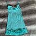 Victoria's Secret Intimates & Sleepwear | Blue Victoria’s Secret Lace Nightie In Small Light Baby Blue Floral Sexy | Color: Blue | Size: S