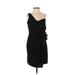 Club Monaco Cocktail Dress - Sheath V Neck Sleeveless: Black Print Dresses - Women's Size 00