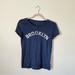 American Eagle Outfitters Tops | Brooklyn American Eagle Outfitters Casual Graphic Tee | Color: Blue | Size: Xs