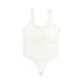 Abercrombie & Fitch Bodysuit: White Solid Tops - Women's Size X-Large