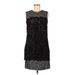 Dolce & Gabbana Casual Dress - Shift Crew Neck Sleeveless: Black Solid Dresses - Women's Size 42