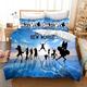 QROXY One Piece Bedding Set Cartoon Anime Bedding 3D Print with Duvet Covers Pillowcases for Boys Girls (7,double 200×200CM)