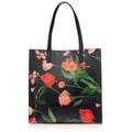 Ted Baker Women's Flircon-Floral Print Large Icon Totes, Black, One Size
