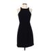 J.Crew Casual Dress - Sheath Crew Neck Sleeveless: Black Print Dresses - Women's Size 2