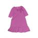 Tea Dress - DropWaist: Purple Marled Skirts & Dresses - Kids Girl's Size 8