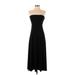 Banana Republic Factory Store Casual Dress - Midi Strapless Sleeveless: Black Print Dresses - Women's Size 2X-Small Petite