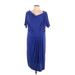 IGIGI Casual Dress - Midi: Blue Dresses - Women's Size 14 Plus