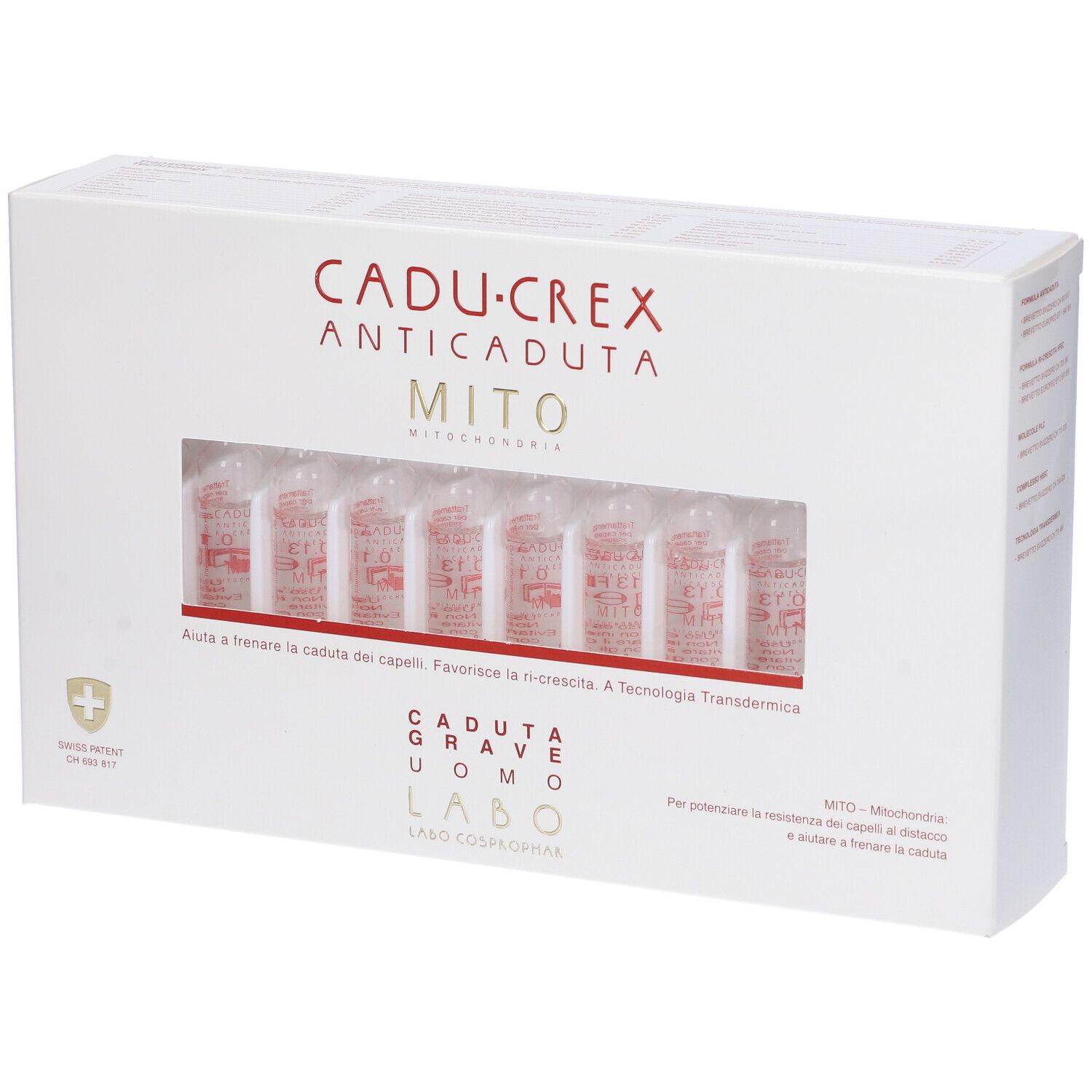 LABO Cadu-Crex Anti-Caduta Mito Caduta Grave Uomo 20 Fiale 70 ml