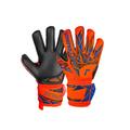 Torwarthandschuhe REUSCH "Attrakt Silver Junior" Gr. 7, orange (orange, blau) Kinder Handschuhe Fussballhandschuhe