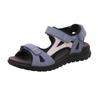 Riemchensandale LEGERO "Siris", Damen, Gr. 36, blau (jeansblau), Nubukleder, kontrastfarbene Details, sportlich, Schuhe, Sommerschuh, Sandalette, Keilabsatz, in toller Farbkombi