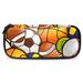 Basketball Baseball Soccer Football Pattern Stylish Leather Toiletry Bag - Durable Travel Organizer for Men and Women - Ideal for Cosmetics Toiletries and More!