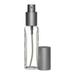 Set Of 2 Perfume Atomizer Slim Glass Bottle Matte Silver Sprayer 1 Oz. 30Ml (Set Of 2)
