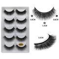 Daqian 5 Pairs of False Eyelashes Natural Thick Eyelashes Mixed Eyelashes Lightweight False Eyelashes Magnetic Eyelashes Matte False Eyelashes Eyelashes Extension Kit Lashes Clusters