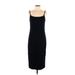 Gap Casual Dress - Midi Scoop Neck Sleeveless: Black Solid Dresses - Women's Size Large