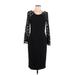 David Rodriguez Casual Dress: Black Dresses - Women's Size 12