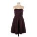 David's Bridal Casual Dress: Burgundy Dresses - Women's Size 12