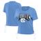 Women's WEAR by Erin Andrews Carolina Blue North Tar Heels Side Lace-Up Modest Crop T-Shirt