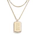 WEAR by Erin Andrews x Baublebar Boston Red Sox Dog Tag Necklace