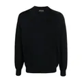 Emporio Armani , Warm and Stylish Round-neck Knitwear ,Black male, Sizes: L, XL