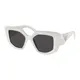Prada , White Butterfly Sunglasses ,White female, Sizes: 50 MM