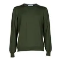 Gran Sasso , Military Green Crewneck Sweater ,Green male, Sizes: 3XL