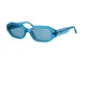 The Attico , The Attico X Linda Farrow Irene Sunglasses ,Blue unisex, Sizes: 54 MM