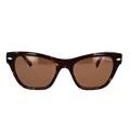 Vogue , Cat-eye Sunglasses in Dark Havana with Dark Brown Lenses ,Brown female, Sizes: 51 MM