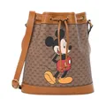 Gucci , Disney Mini Vintage GG Supreme Monogram Bucket Bag ,Brown female, Sizes: ONE SIZE