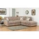 Franklin 4 Seater Standard Back Corner Sofa With Footstool - Fabric Grade B - Right Hand Facing FST/LFC/RH2