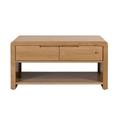 Julian Bowen Curve Oak Coffee Table In Light Wood