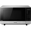 Panasonic NN-SF464MBPQ 1000W Large Flatbed Solo Microwave 27L - Silver In White