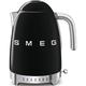 Smeg KLF04BLUK Variable Temperature 50s Style Retro 1.7L Kettle - Black, Stainless Steel