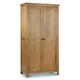 Julian Bowen Marlborough Oak 2 Door Wardrobe, Two Door