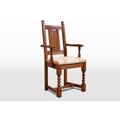 Wood Bros Old Charm Fabric Carver Chair OC2287 - Traditional Finish