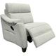 G Plan Hurst Large Recliner Unit - Leather Grade P - Rhf - Manual Recliner, Geometric, 1 seat unit